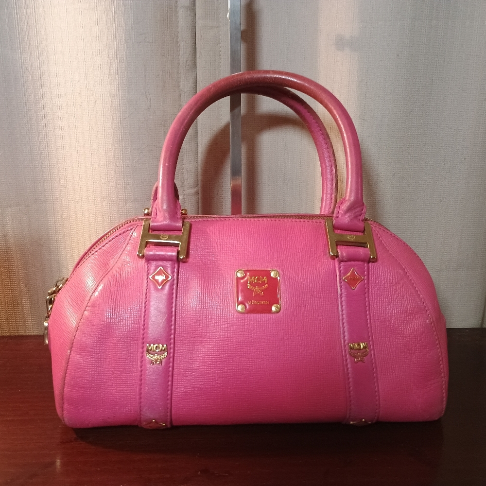 MCM Vibrant Pink Satchel